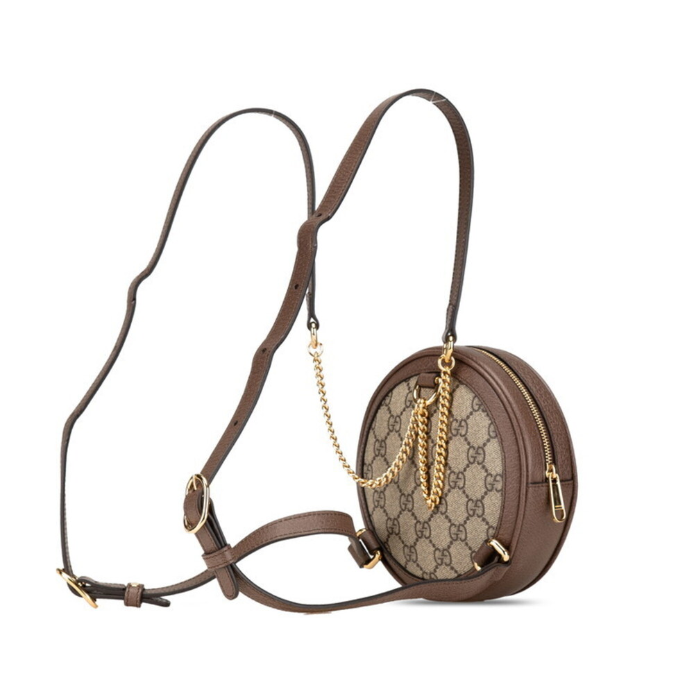 GUCCI Brown Leather Backpack - Picture 2 of 10